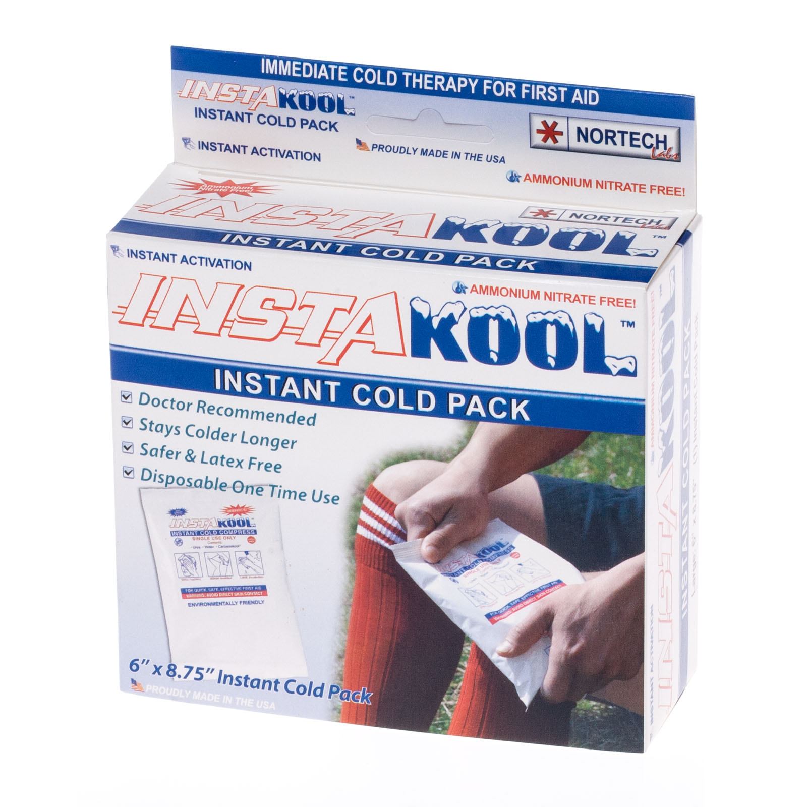 InstaKool Instant Disposable Cold Pack 6″ X 8.75″ | First Aid Supply ...