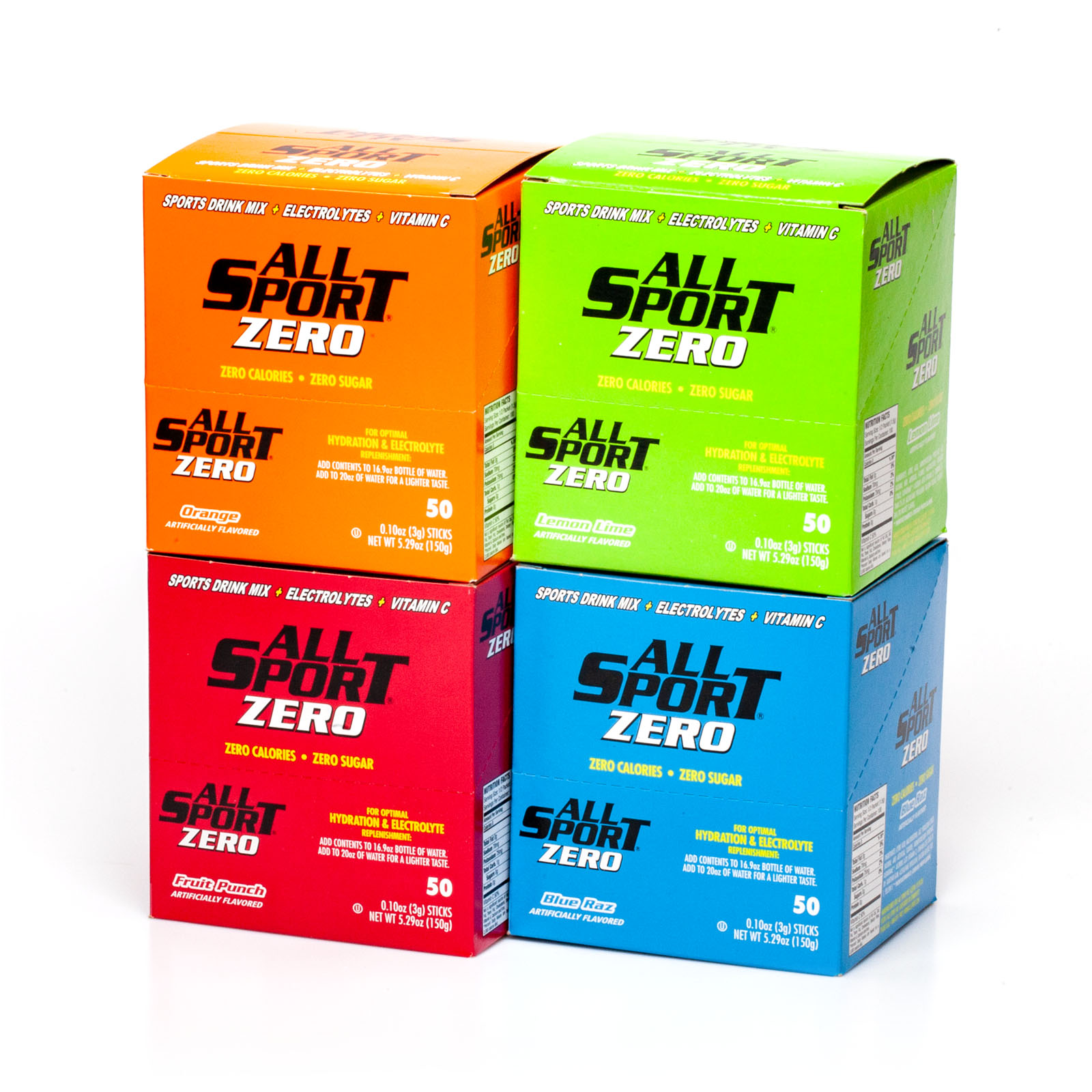 All Sport Zero Sports Drink Mix Box Of 50 Packets First Aid Supply Distributors First Aid Supplies