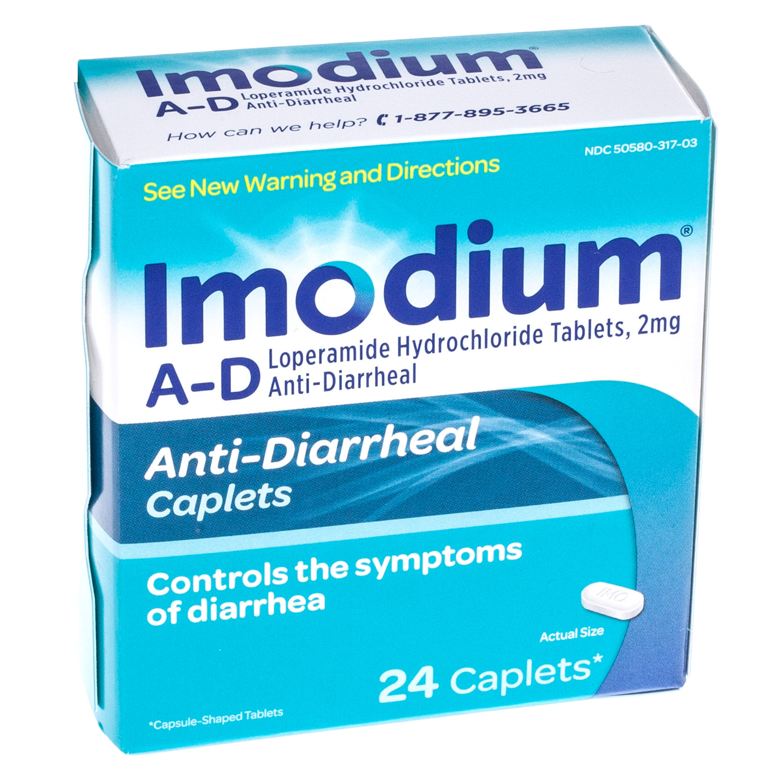 Imodium AD AntiDiarrheal Caplets 24 count First Aid